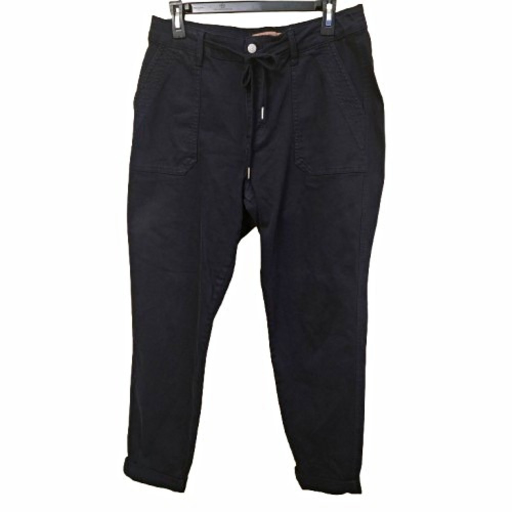 Judy Blue Garment Dyed Cuffed Drawstring Utility Joggers Navy Size 11/30 NWOT